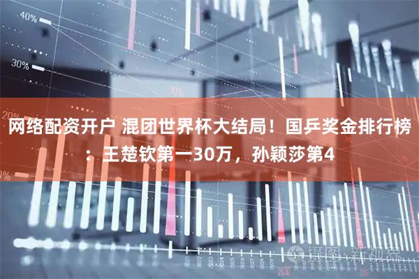 网络配资开户 混团世界杯大结局！国乒奖金排行榜：王楚钦第一30万，孙颖莎第4